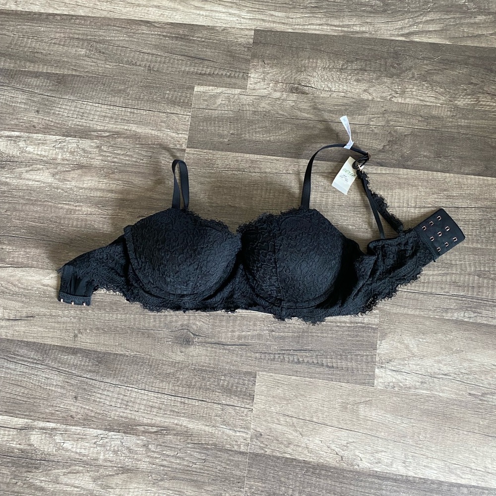 NWT Aerie Balconette Black Lace Bra